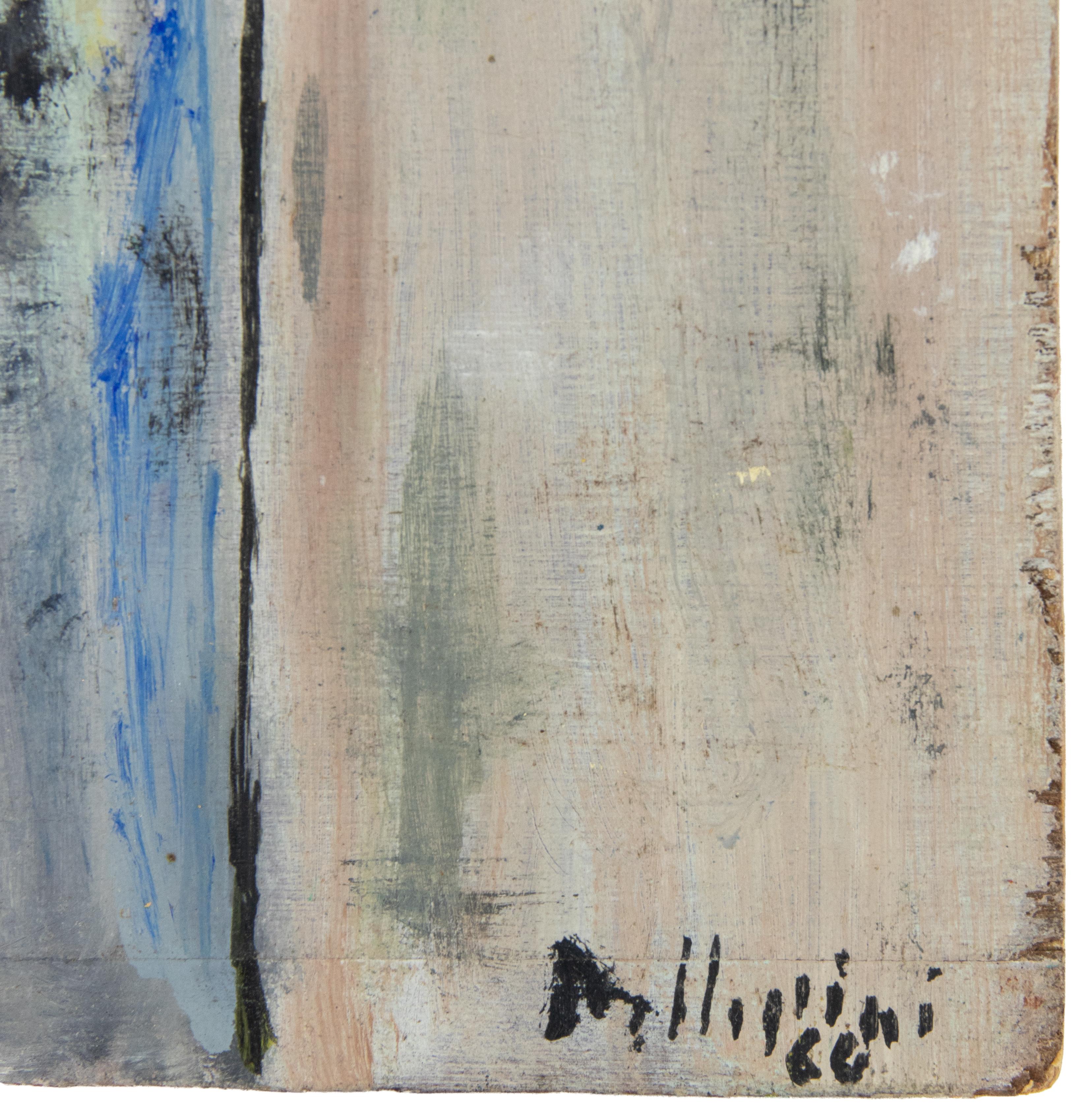 Ansicht von Collina Volpi – Gemälde von Sirio Pellegrini – 1966 im Angebot 1