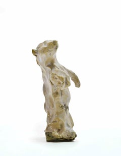 Sculpture d'ours, céramique peinte, style moderne, années 1960, sans cadre