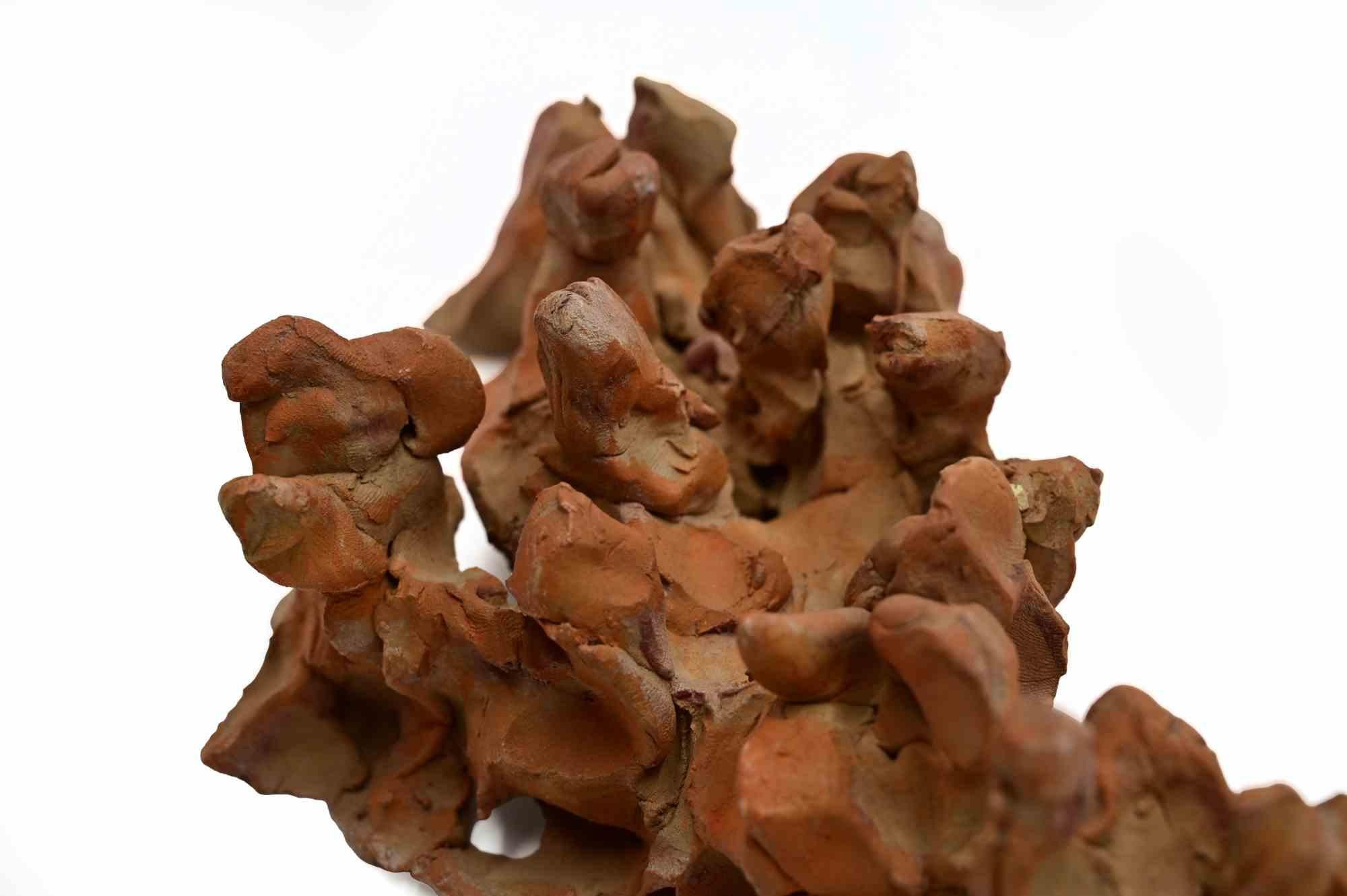Cénacle - Sculpture de Sirio Pellegrini - années 1960 en vente 3