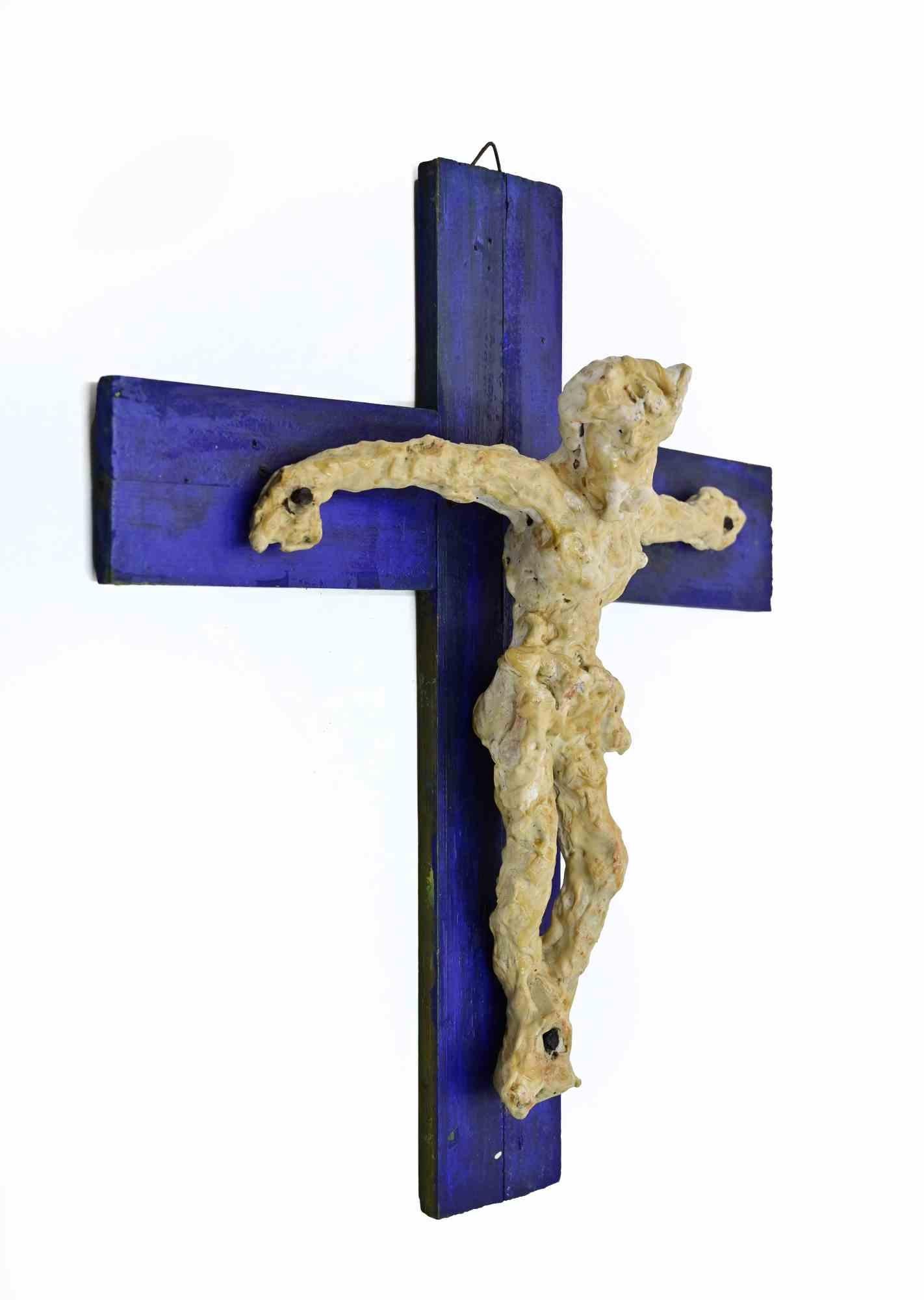 Christ on the Cross - Sculpture by Sirio Pellegrini - 1960s For Sale 2