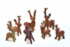 Deers - Sculpture by Sirio Pellegrini - 1960s