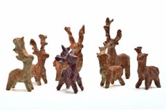 Deers - Sculpture by Sirio Pellegrini - 1960s