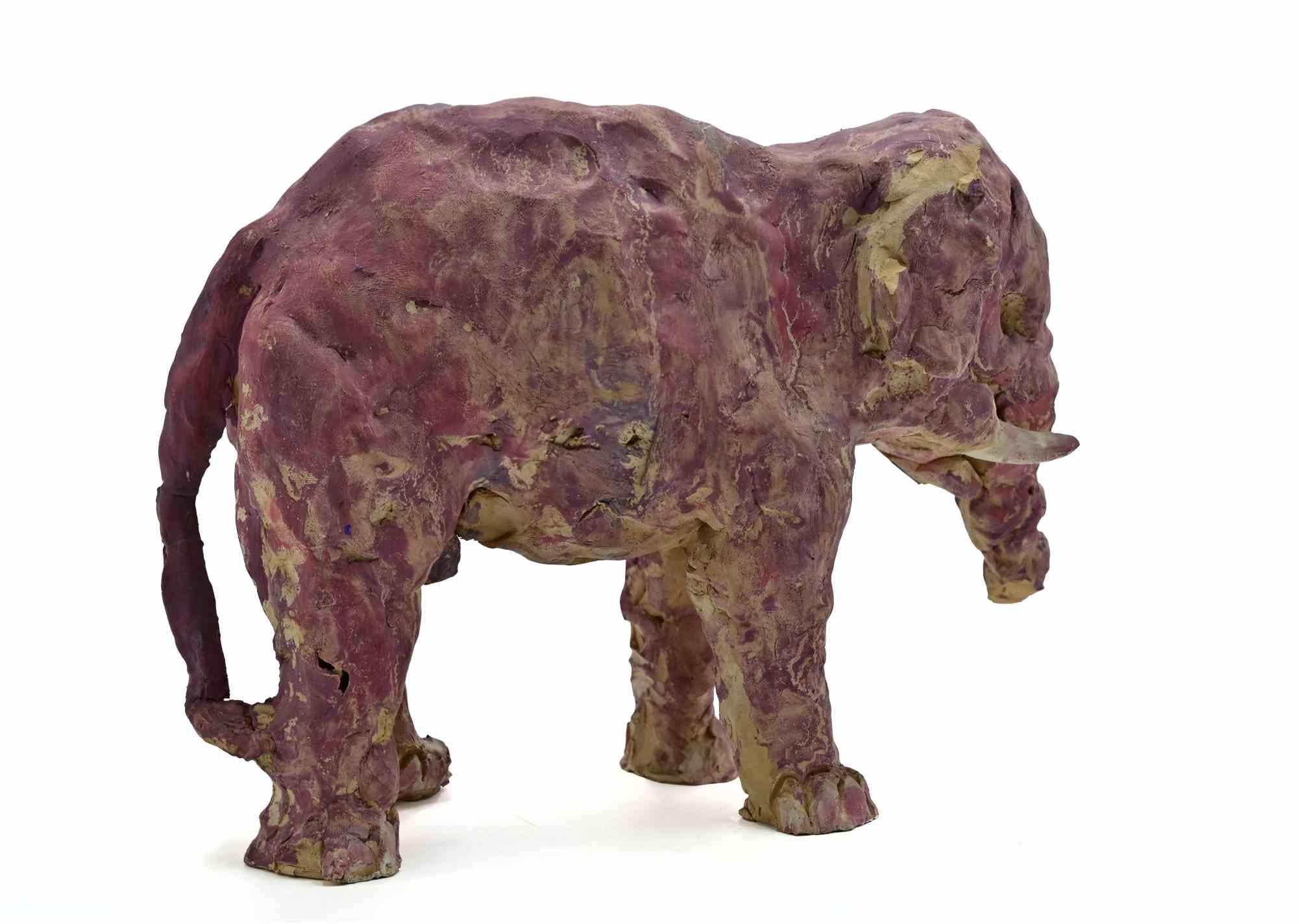Eléphant - Sculpture de Sirio Pellegrini - Années 1960 en vente 1