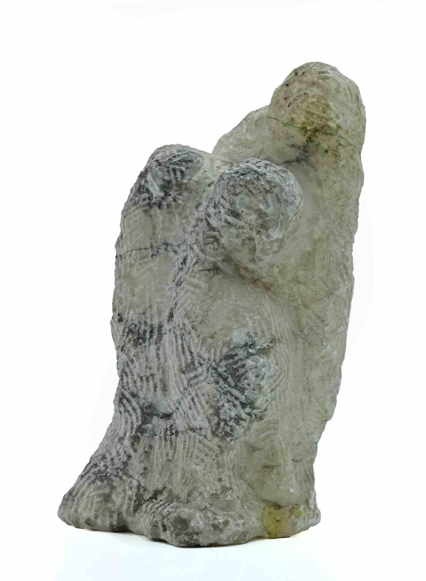 Figure Sculpture in Terracotta, Modern Style, 1960s, Unframed