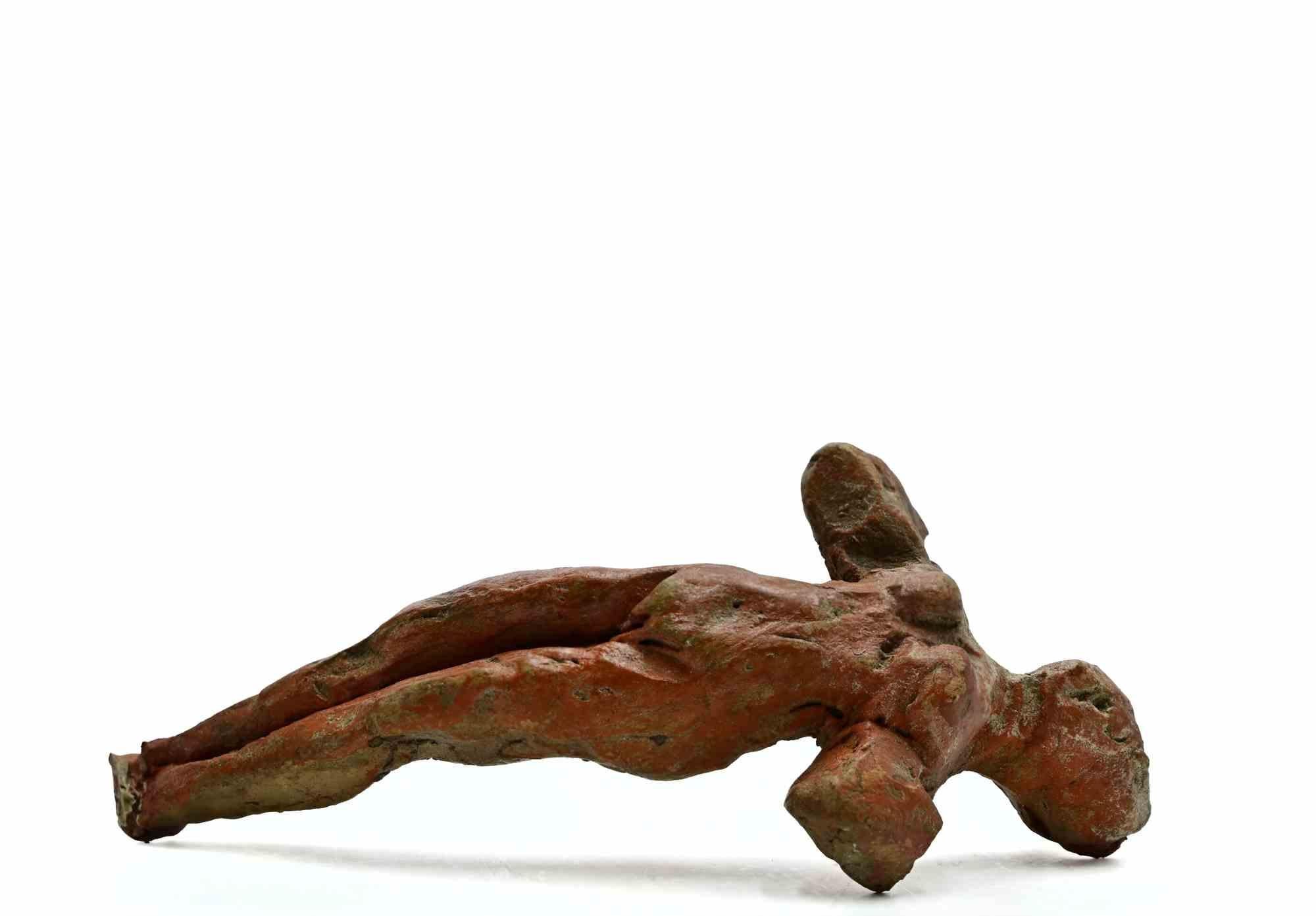 Gymnast - Sculpture by Sirio Pellegrini - 1960s For Sale 2