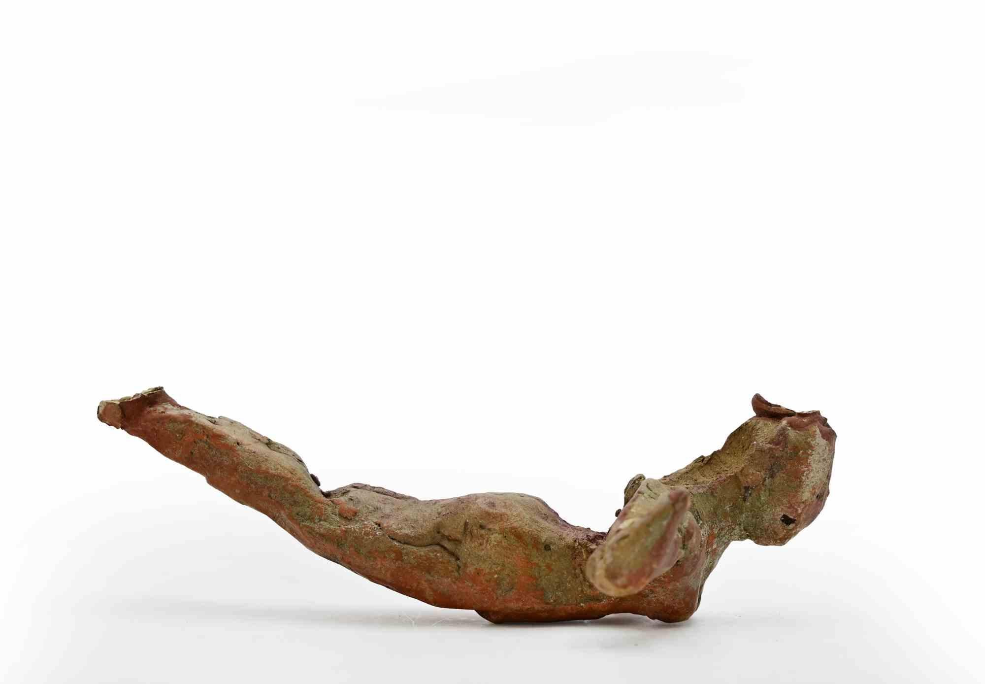 Gymnast - Sculpture by Sirio Pellegrini - 1960s For Sale 3