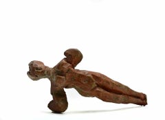 Gymnast - Sculpture by Sirio Pellegrini - 1960s