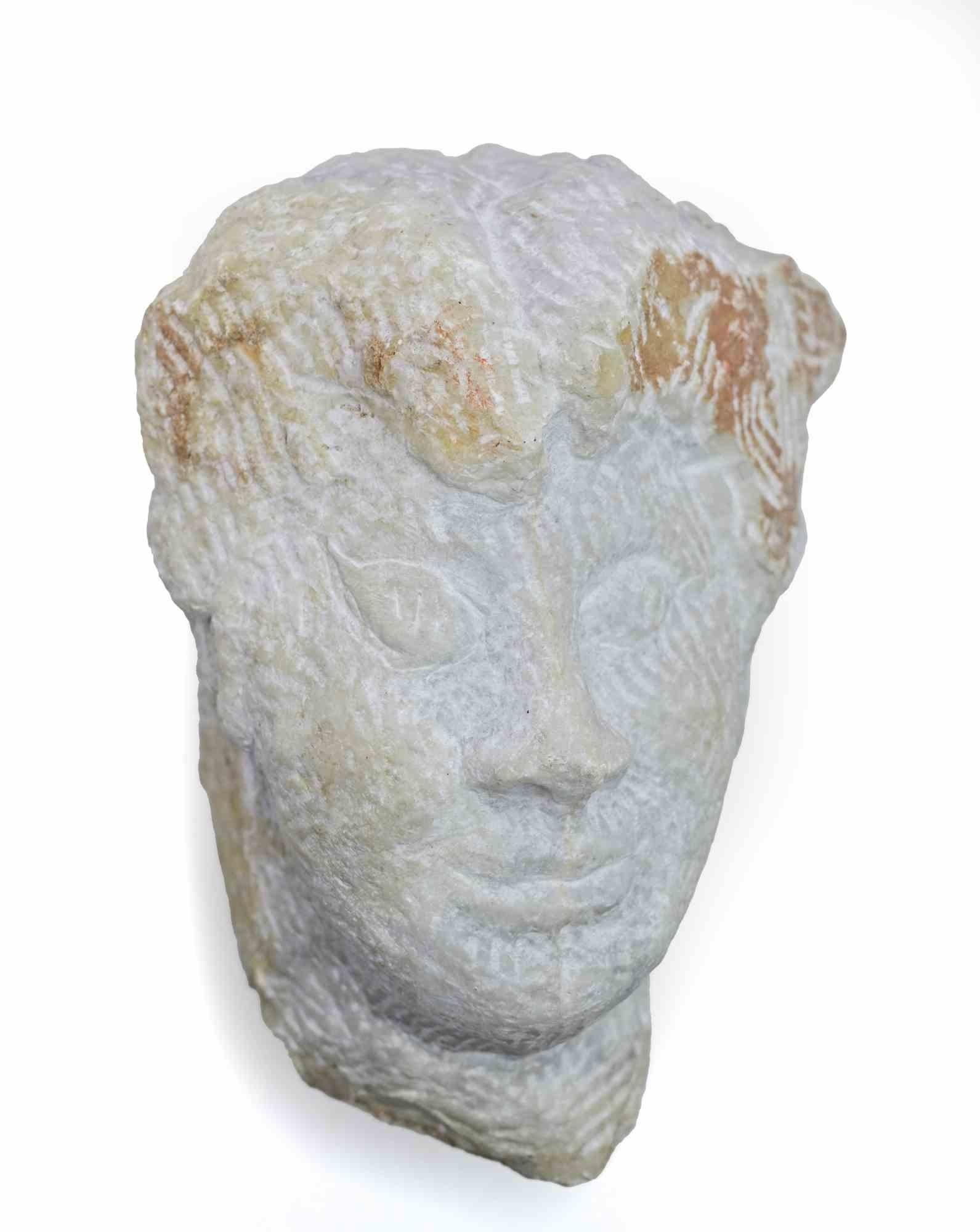Head of Boy - Sculpture by Sirio Pellegrini - 1960s