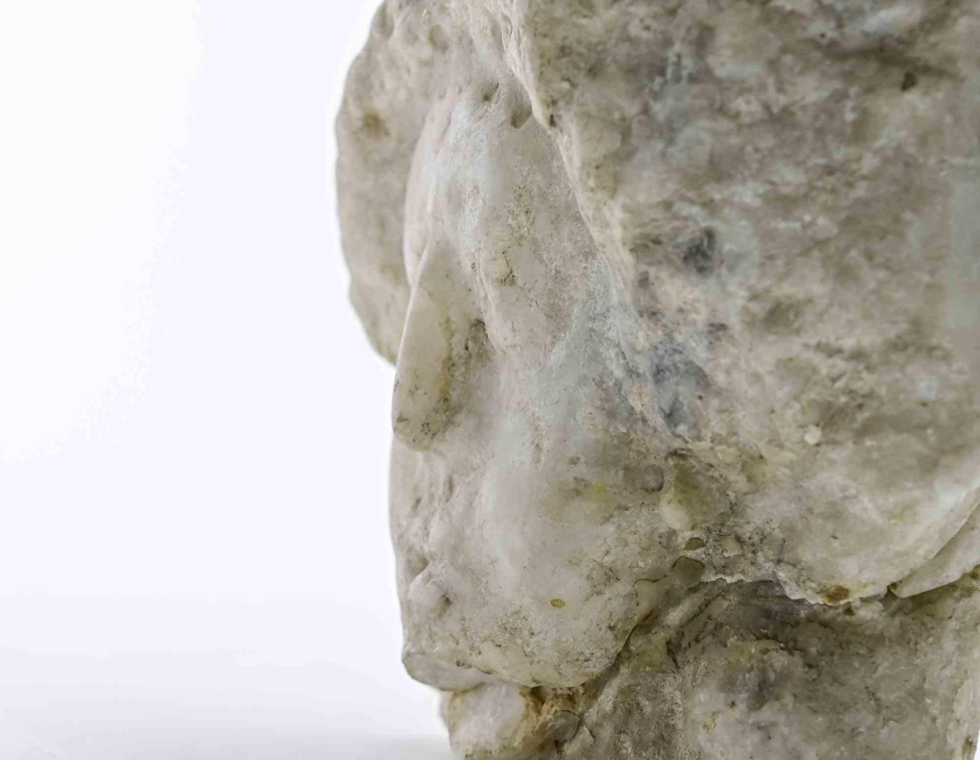 Head of Girl - Sculpture by Sirio Pellegrini - 1960s For Sale 3