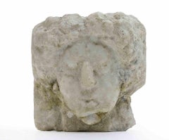 Head of Girl - Sculpture by Sirio Pellegrini - 1960s
