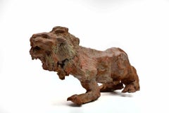 Lion - Sculpture by Sirio Pellegrini - 1960s