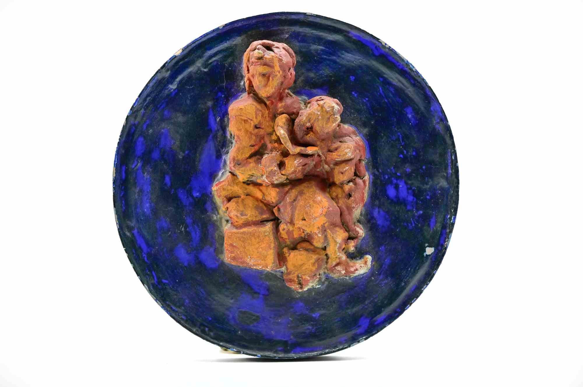 Painted Terracotta sculpture realized by Sirio Pellegrini in 1960s.

Good condition.

Sirio Pellegrini, born in Rome on March 1, 1922, of Abruzzo origins (Capestrano), spent his childhood years in Rome, in the heart of the old city, behind the