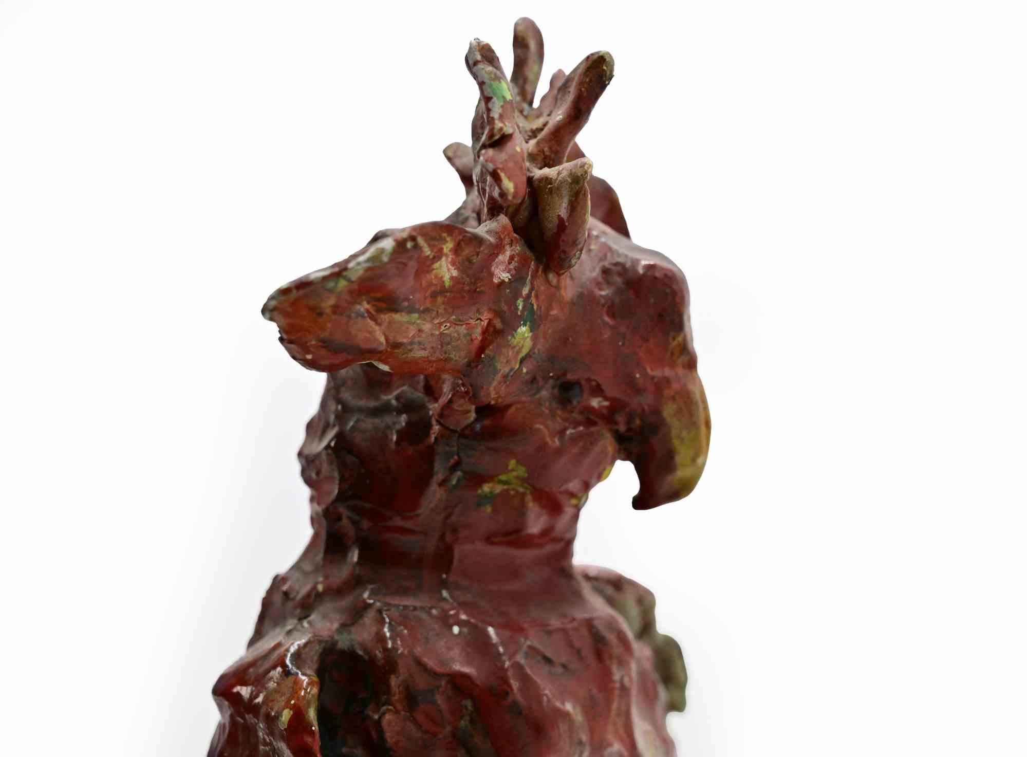 Perroquet - Sculpture de Sirio Pellegrini - années 1960 en vente 2