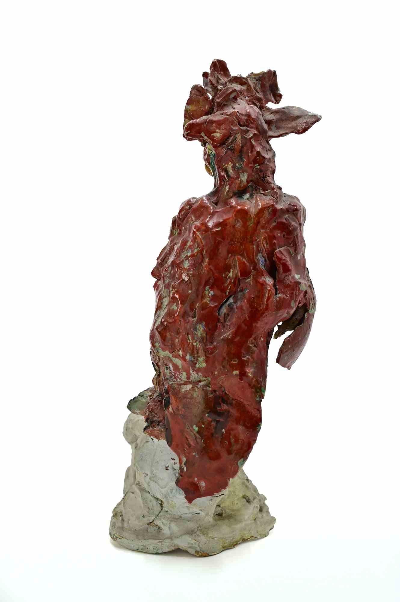 Perroquet - Sculpture de Sirio Pellegrini - années 1960 en vente 3