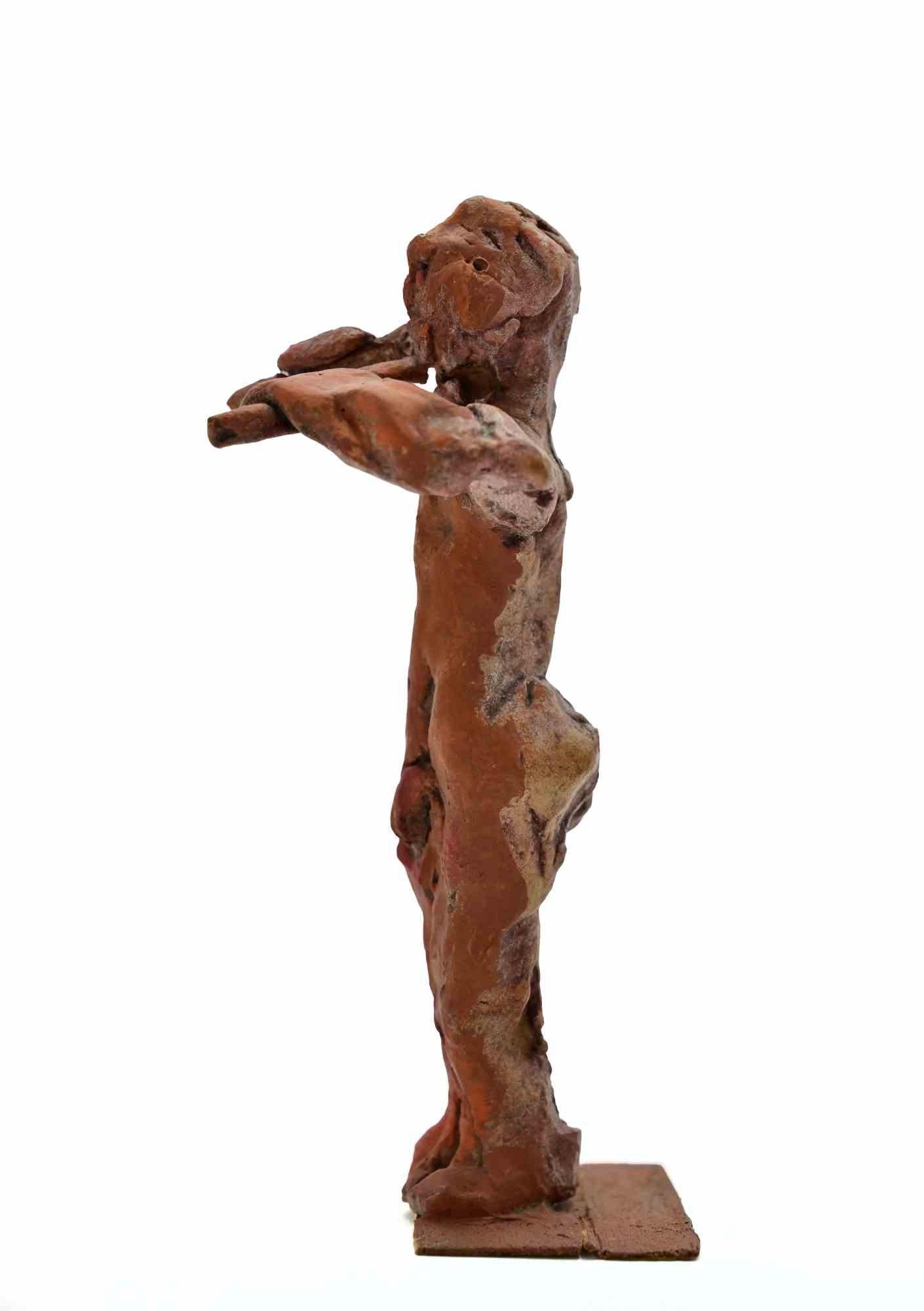 Pied Piper - Sculpture by Sirio Pellegrini - 1960s For Sale 2
