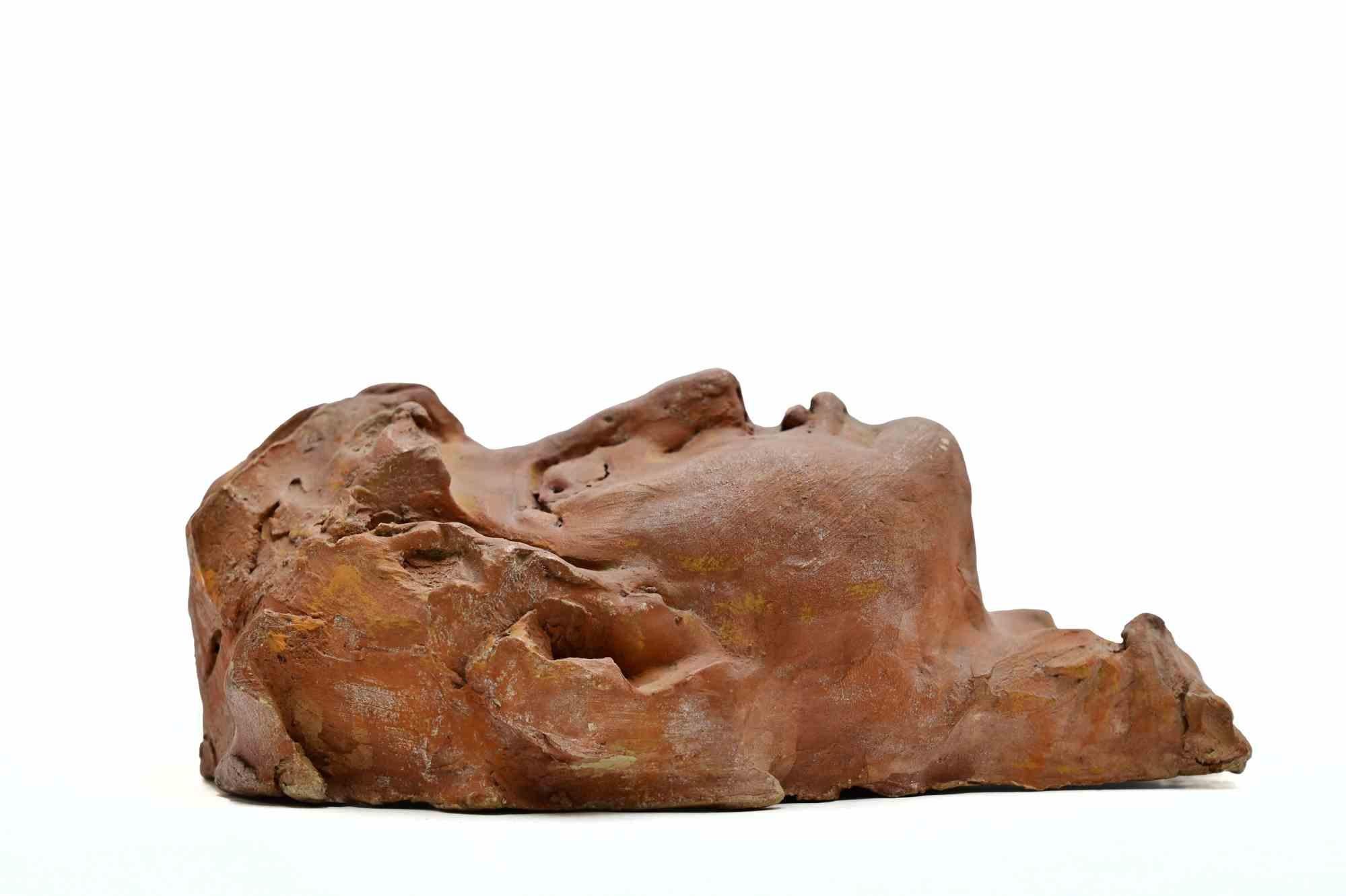 Portrait - Sculpture by Sirio Pellegrini - 1960s For Sale 1