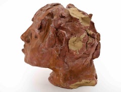 Portrait - Sculpture by Sirio Pellegrini - 1960s