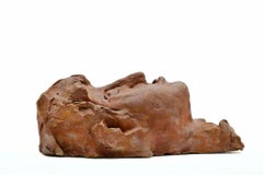 Sculpture portrait en terre cuite, style moderne, années 1960, sans cadre