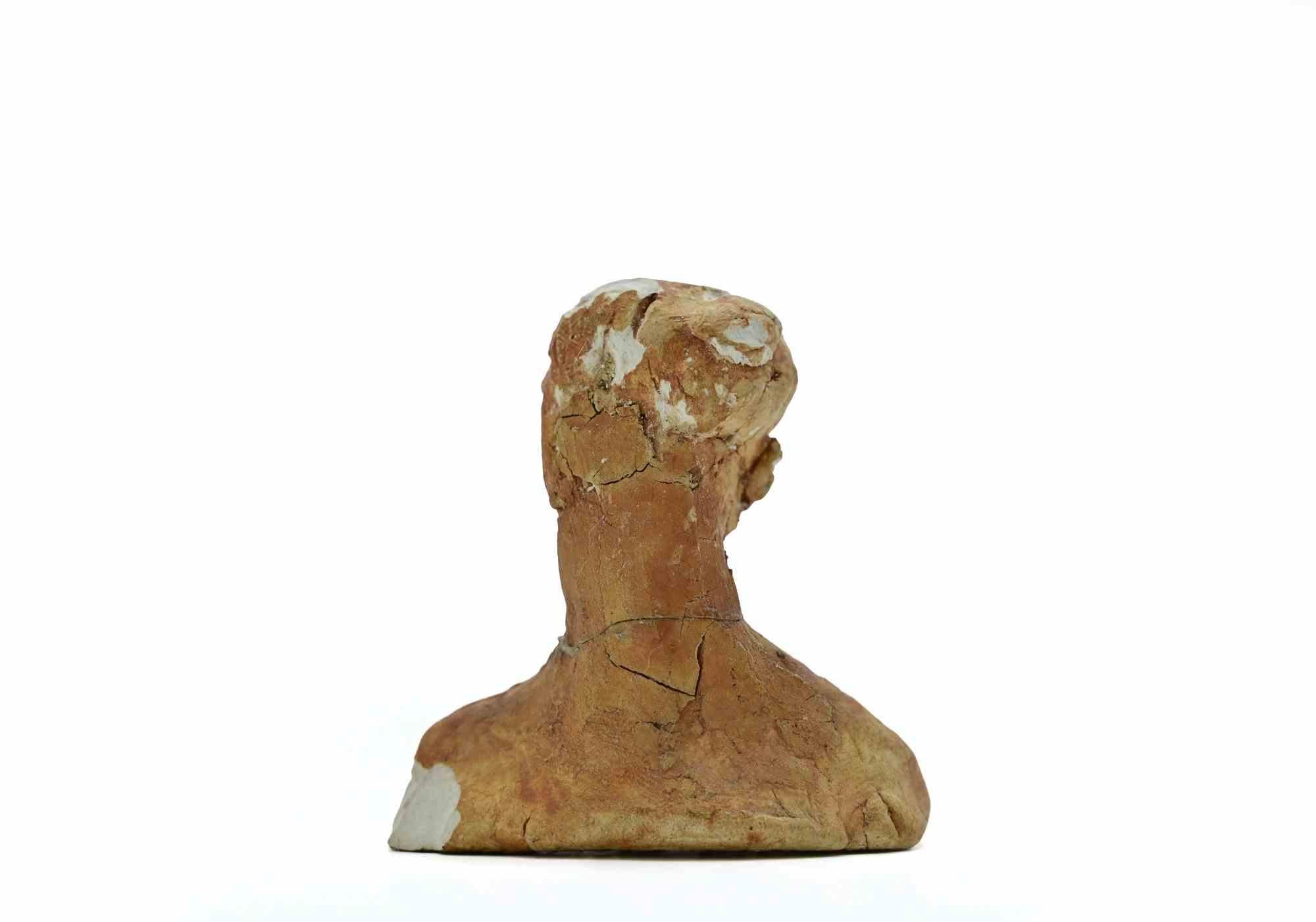 Portrait - Sculpture by Sirio Pellegrini - 1960s For Sale 2