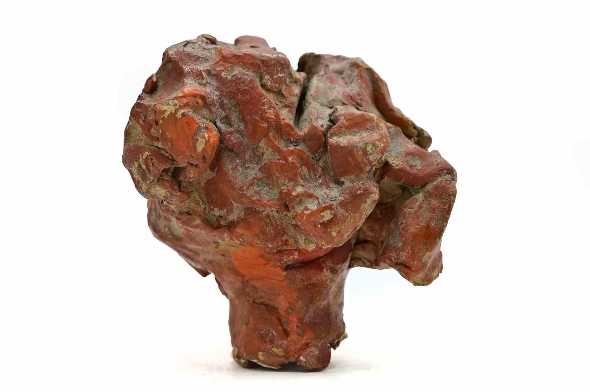 Portrait - Sculpture by Sirio Pellegrini - 1960s For Sale 2