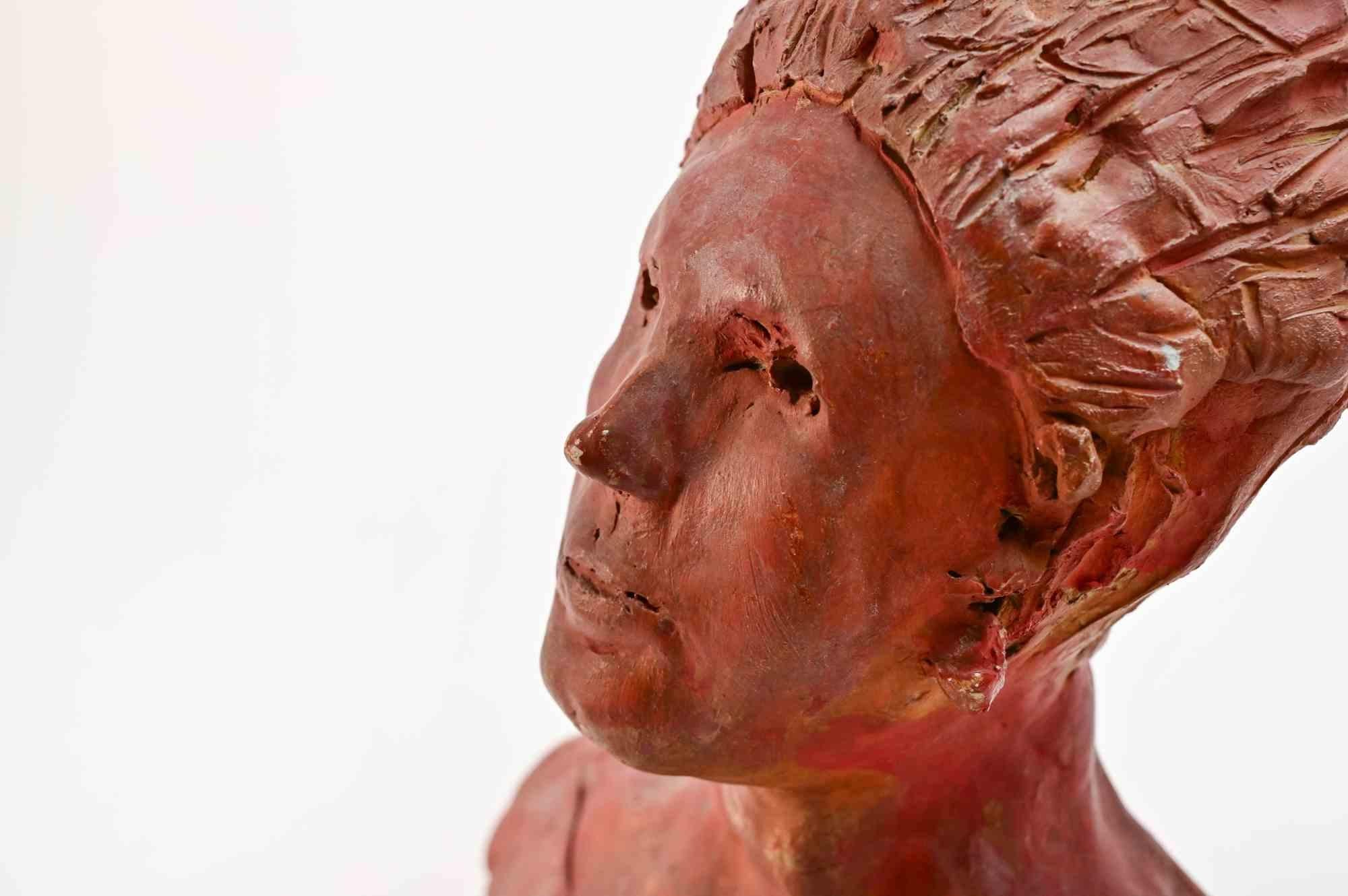 Portrait - Sculpture de Sirio Pellegrini - Années 1960 en vente 3
