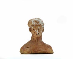 Portrait - Sculpture by Sirio Pellegrini - 1960s