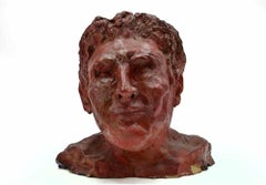 Portrait - Sculpture by Sirio Pellegrini - 1960s