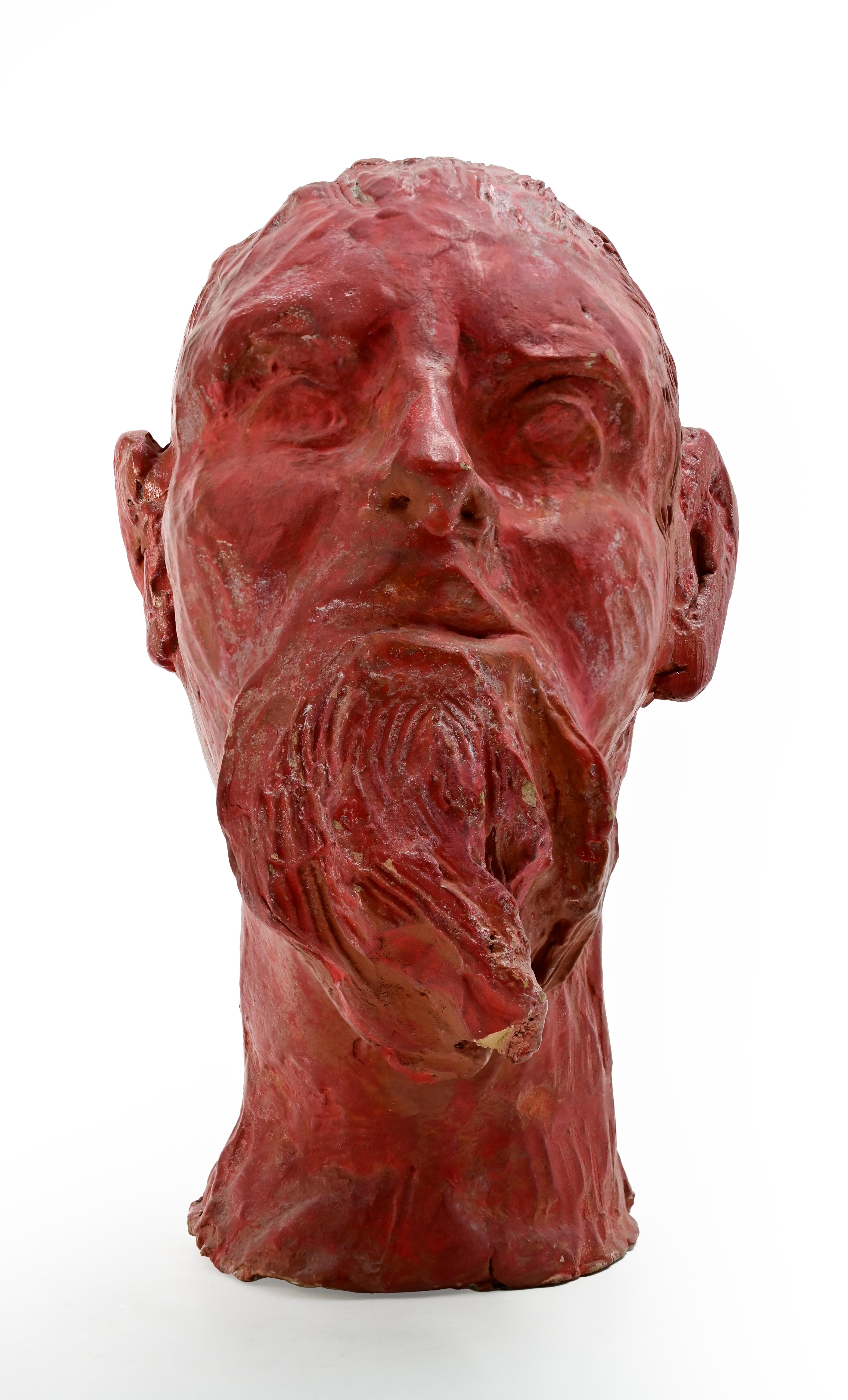 Sculpture en terre cuite peinte réalisée par Sirio Pellegrini dans les années 1960.

Bon état.

Sirio Pellegrini, né à Rome le 1er mars 1922, d'origine abruzzaise (Capestrano), a passé ses années d'enfance à Rome, au cœur de la vieille ville,