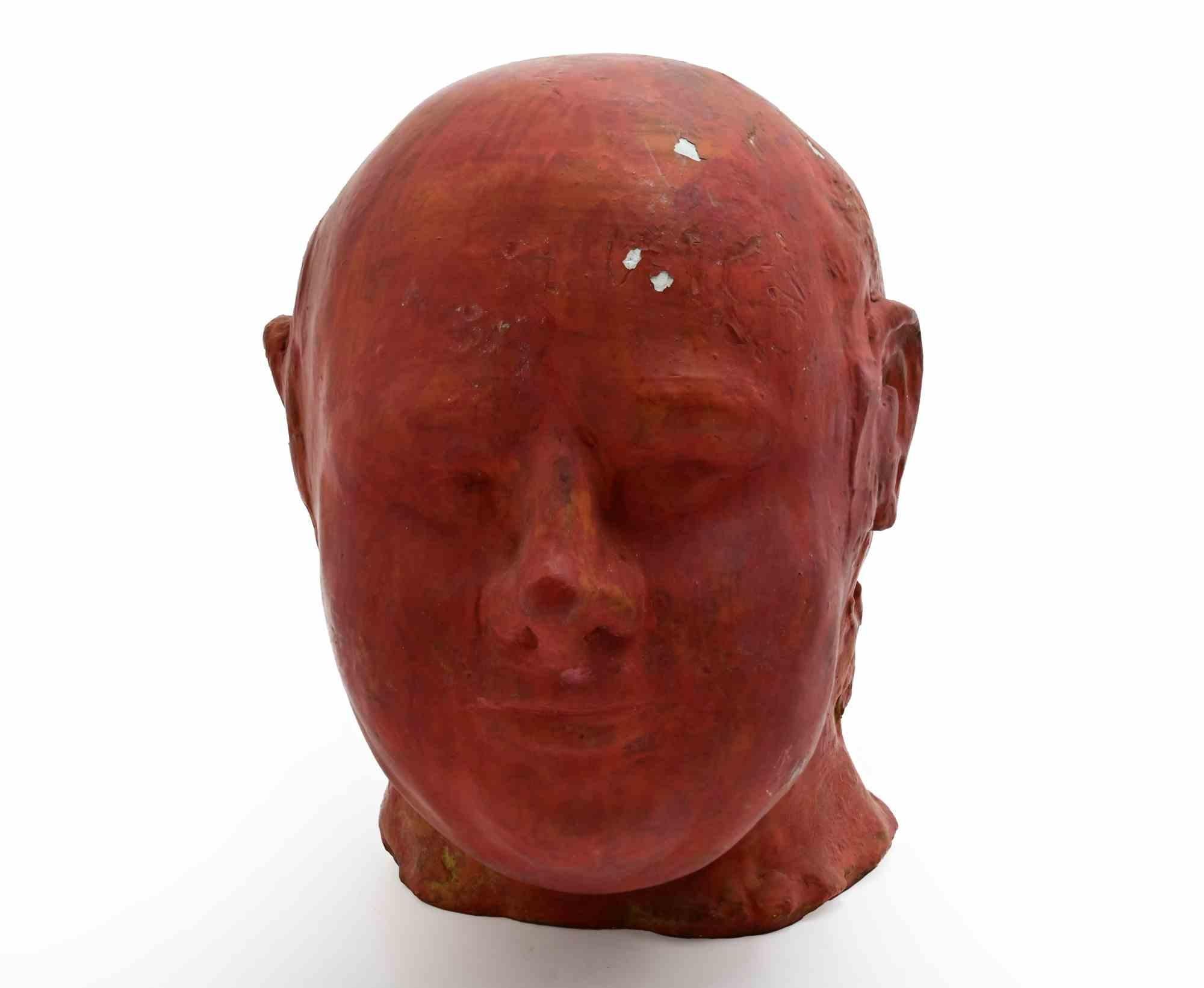 Portrait - Sculpture by Sirio Pellegrini - 1960s