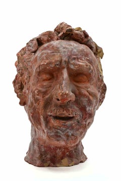 Portrait - Sculpture by Sirio Pellegrini - 1960s