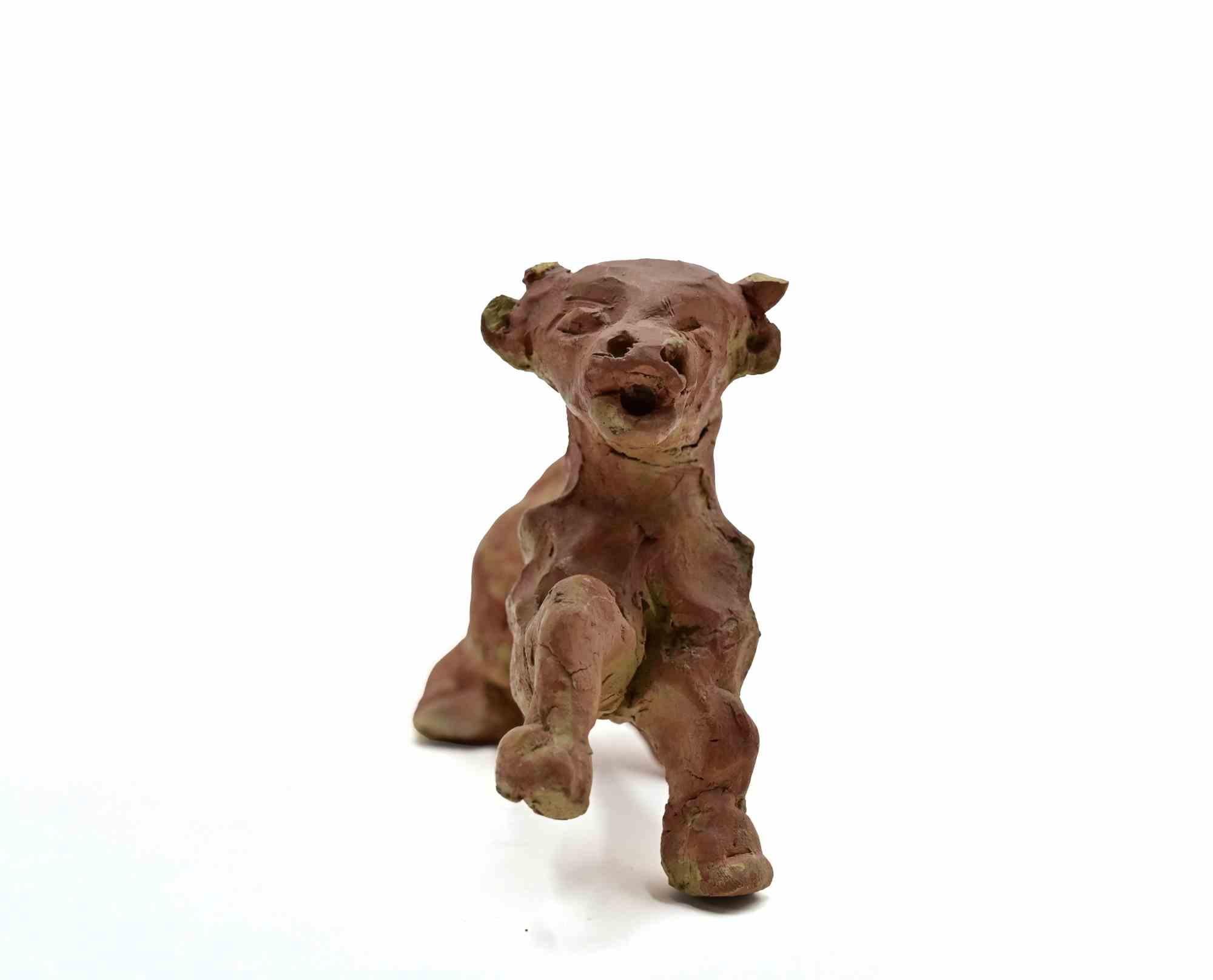 Puppy - Sculpture by Sirio Pellegrini - 1960s For Sale 1