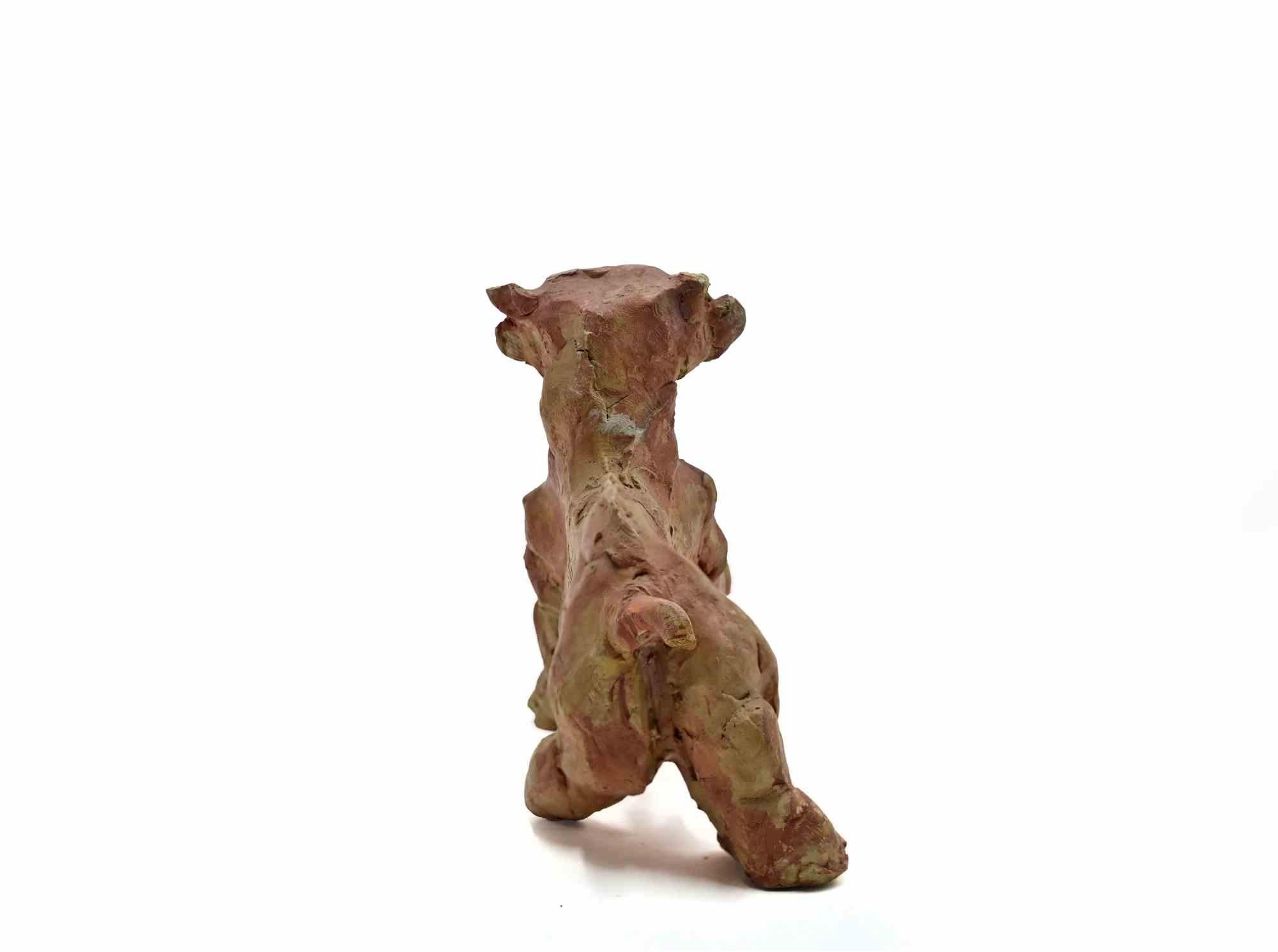 Puppy - Sculpture by Sirio Pellegrini - 1960s For Sale 2