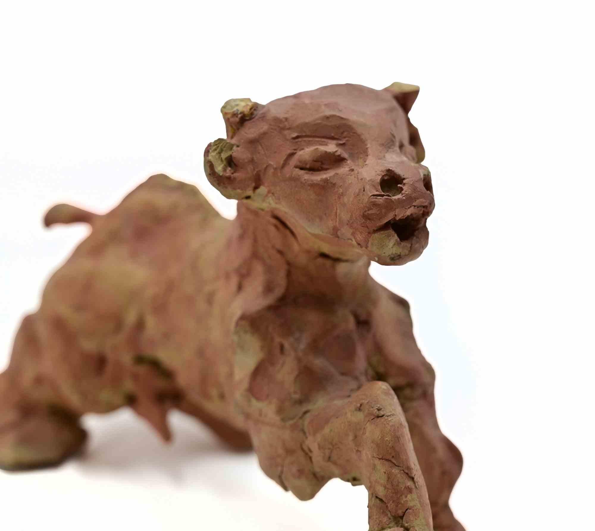 Puppy - Sculpture by Sirio Pellegrini - 1960s For Sale 3