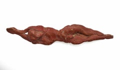 Reclined Girl - Sculpture by Sirio Pellegrini - 1960s