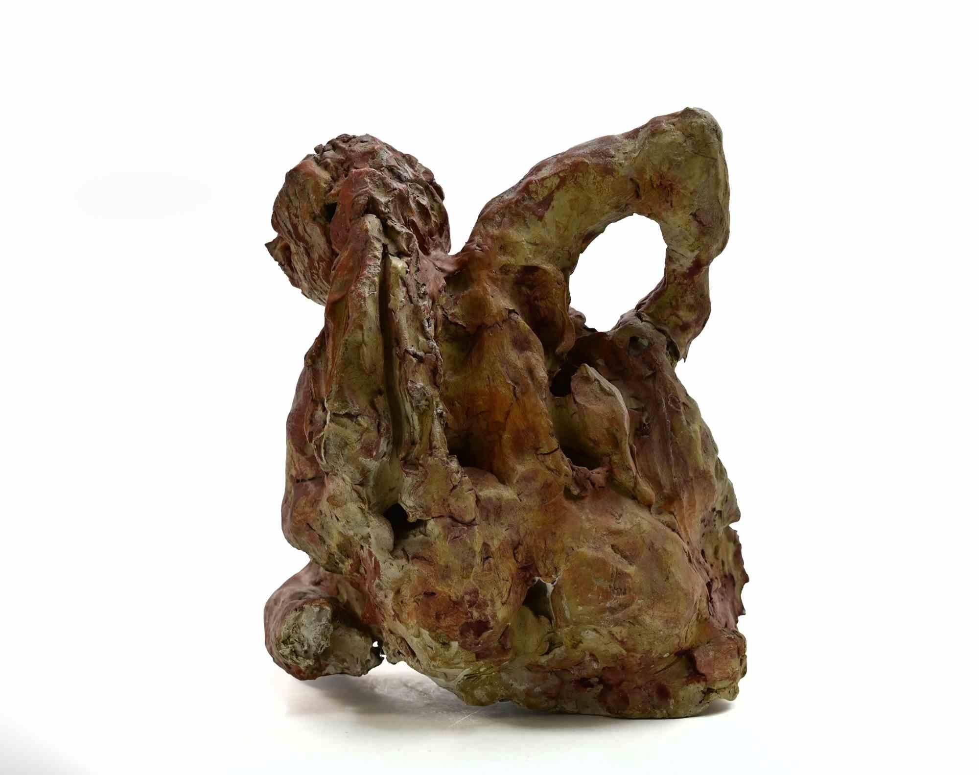 Femme allongée - Sculpture de Sirio Pellegrini - années 1960 en vente 3