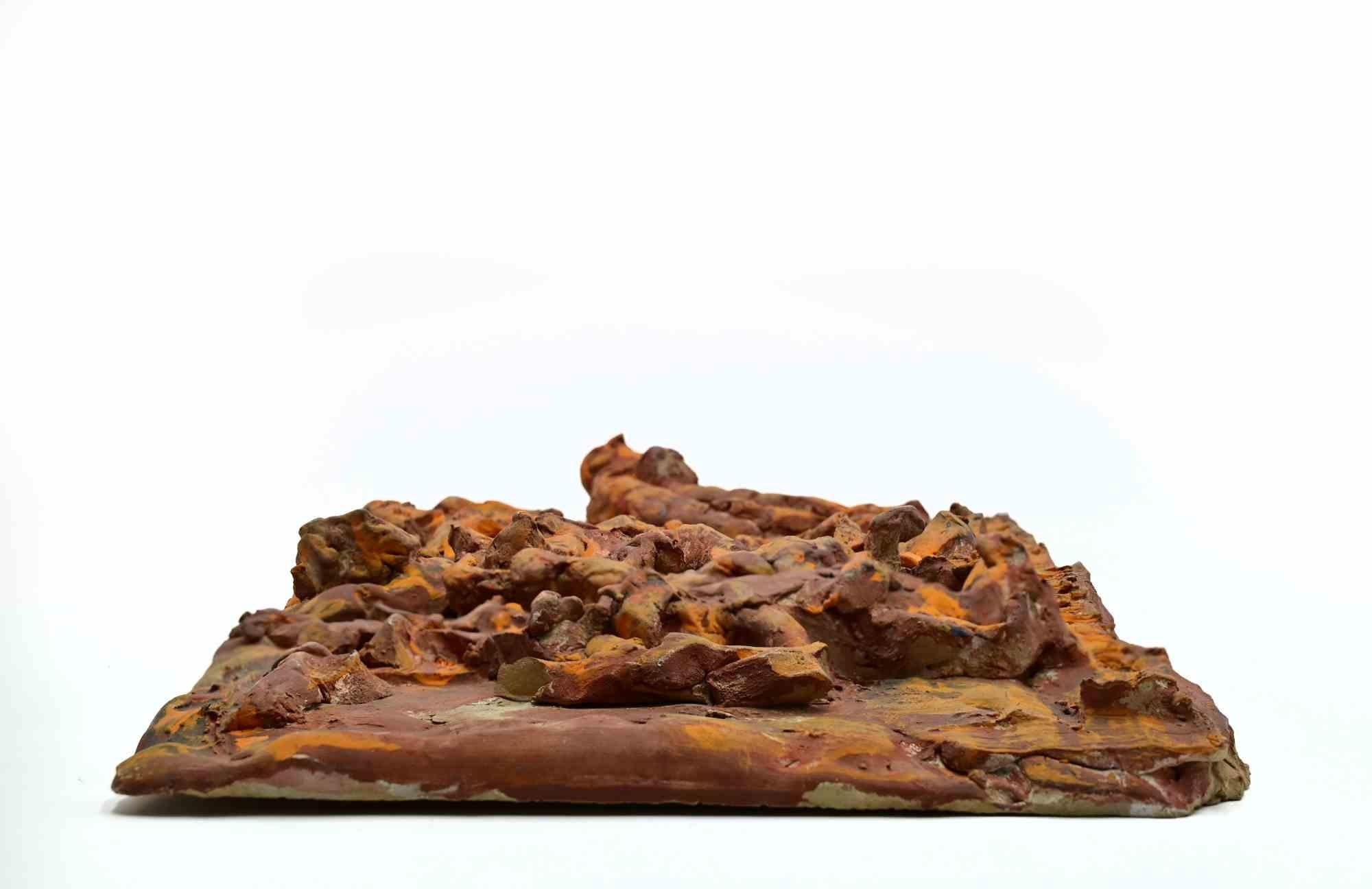 Relief - Sculpture by Sirio Pellegrini - 1960s For Sale 2