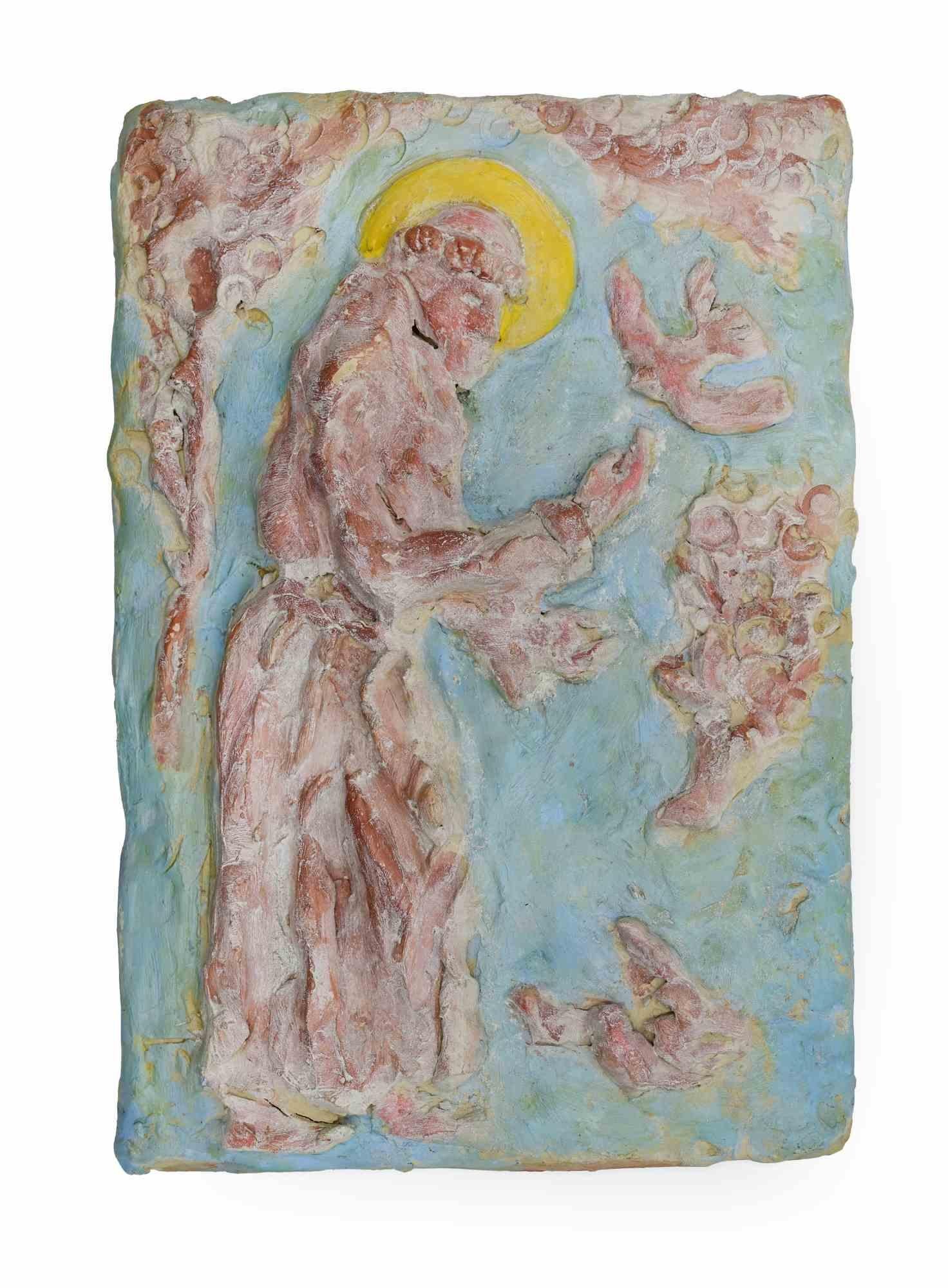 Escultura de terracota pintada realizada por Sirio Pellegrini en los años sesenta.

Buen estado.

Sirio Pellegrini, nacido en Roma el 1 de marzo de 1922, de origen abruzo (Capestrano), pasó sus años de infancia en Roma, en el corazón de la ciudad
