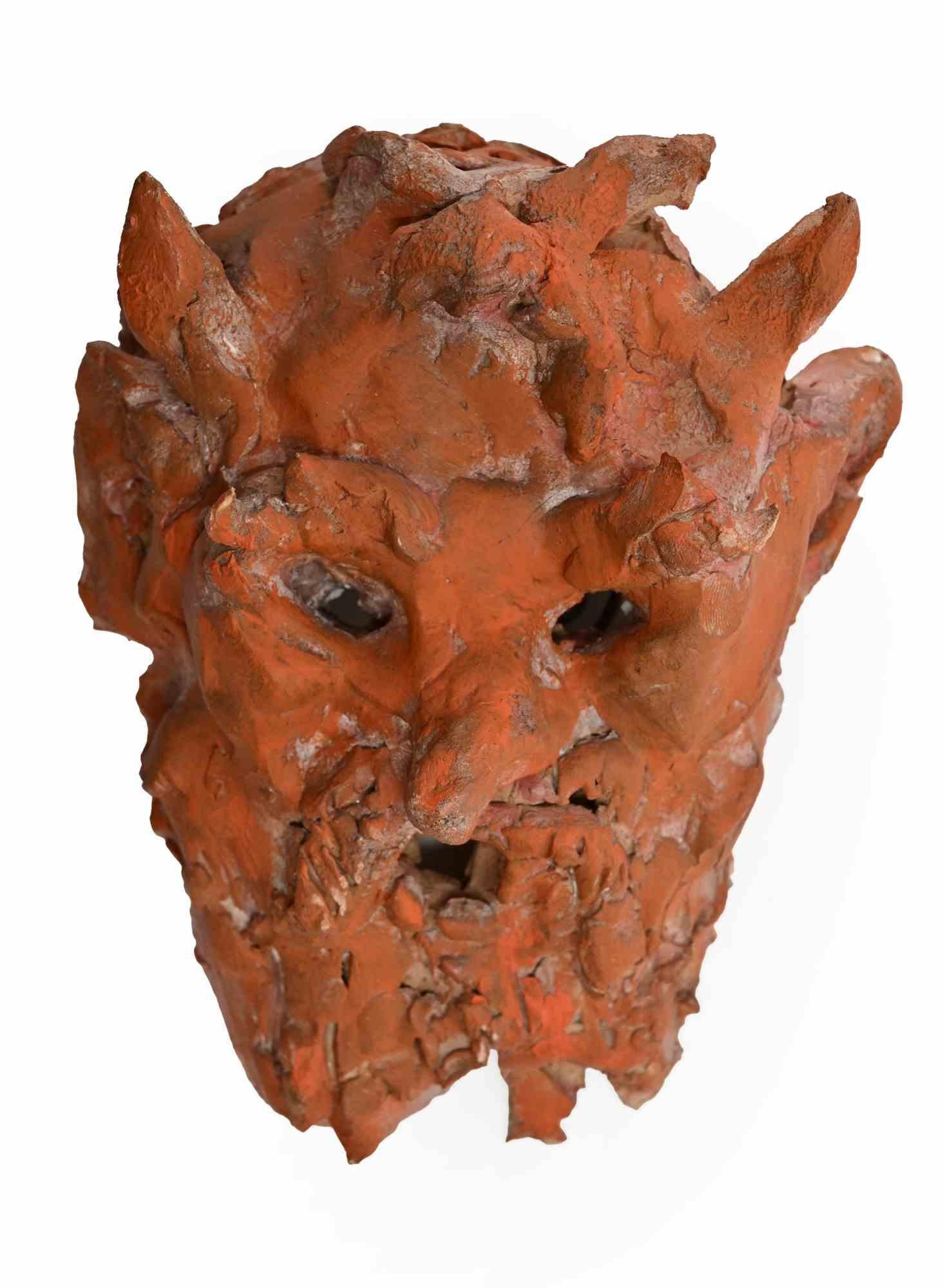 1960s Modern Satyr Terracotta Sculpture, Unframed, Good Condition