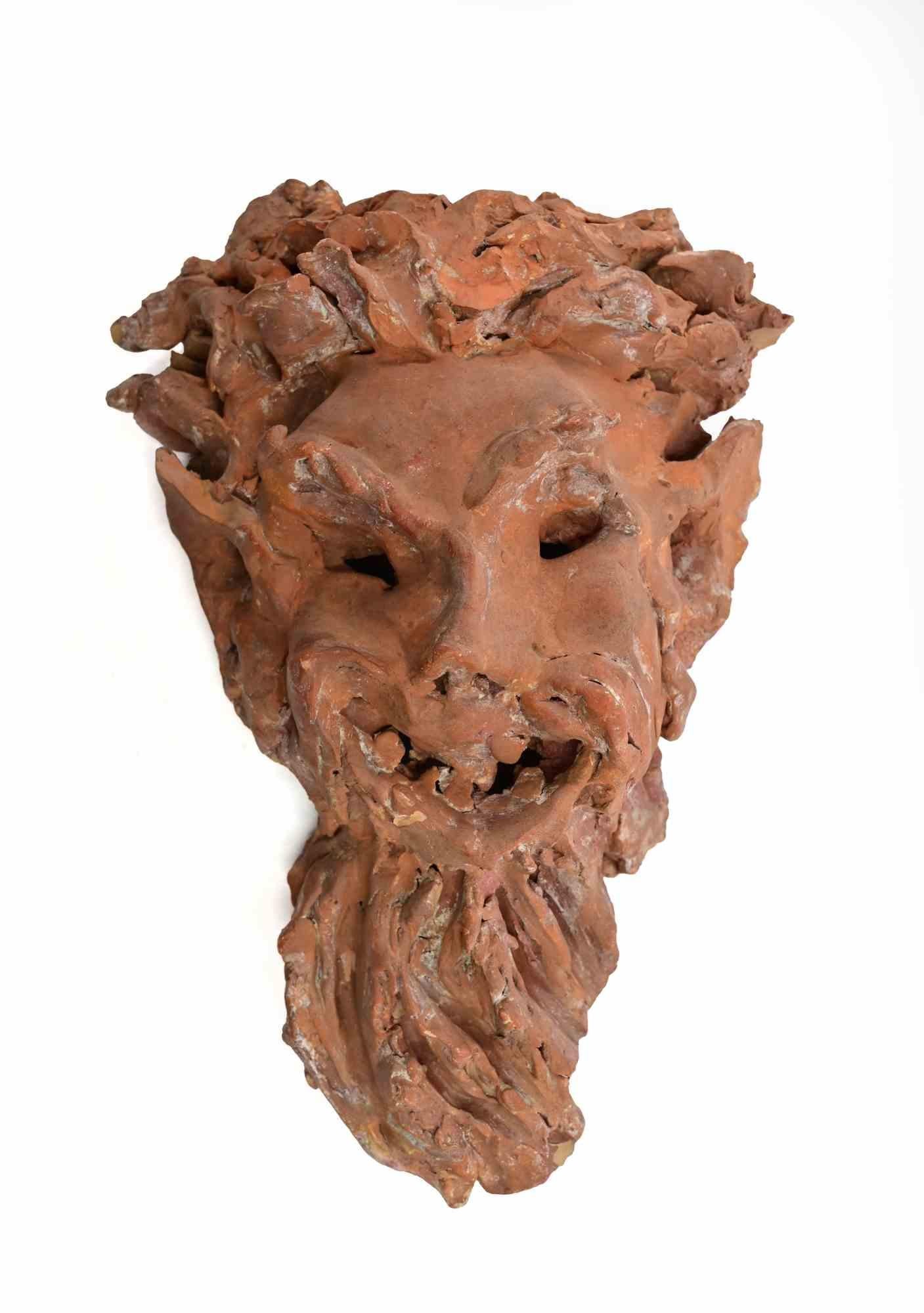 Sirio Pellegrini Figurative Sculpture - 1960s Modern Satyr Terracotta Sculpture, Unframed, Good Condition