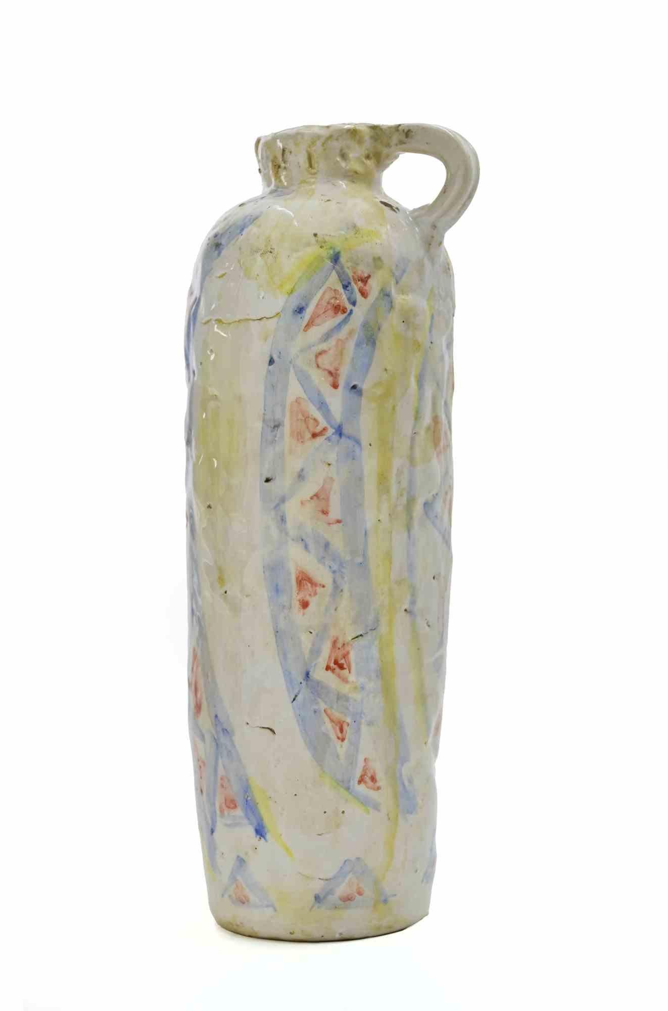Terracotta Vase Sculpture, Modern Style, Sirio Pellegrini, 1960s