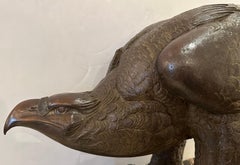 Grand aigle en bronze moulé