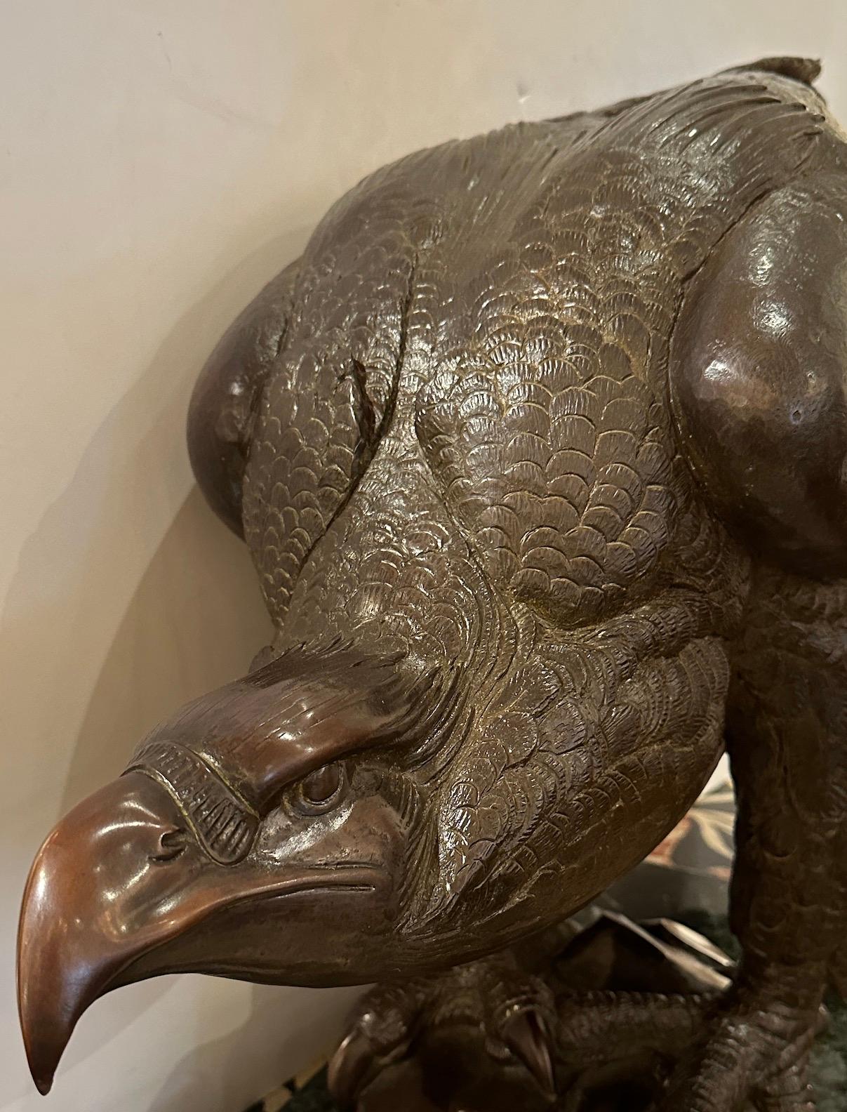 Large Cast Bronze Eagle For Sale 2
