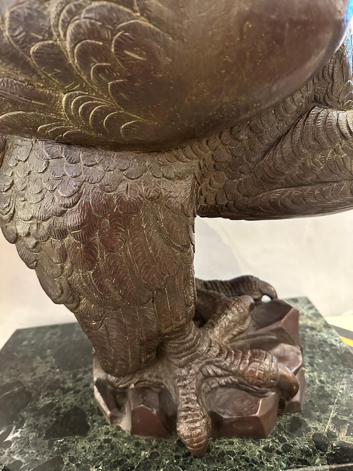 Large Cast Bronze Eagle For Sale 3