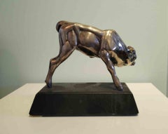 The Calf (Il Vitello) – Silberskulptur – Skulptur von Sirio Tofanari – 1900