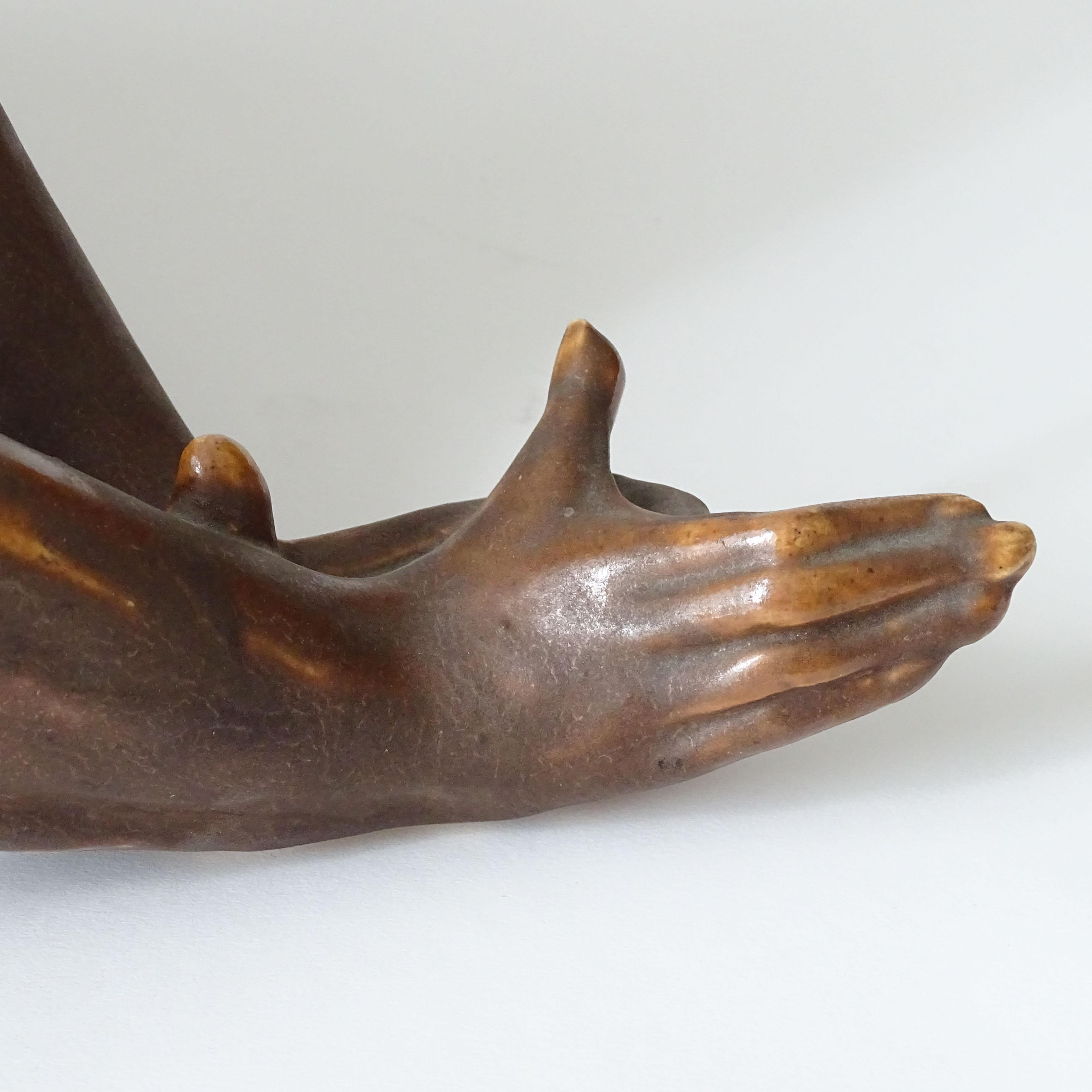 Sirio Tofanari Art Deco Ceramic Monkey for SCI Laveno, Italy 1930s For Sale 2