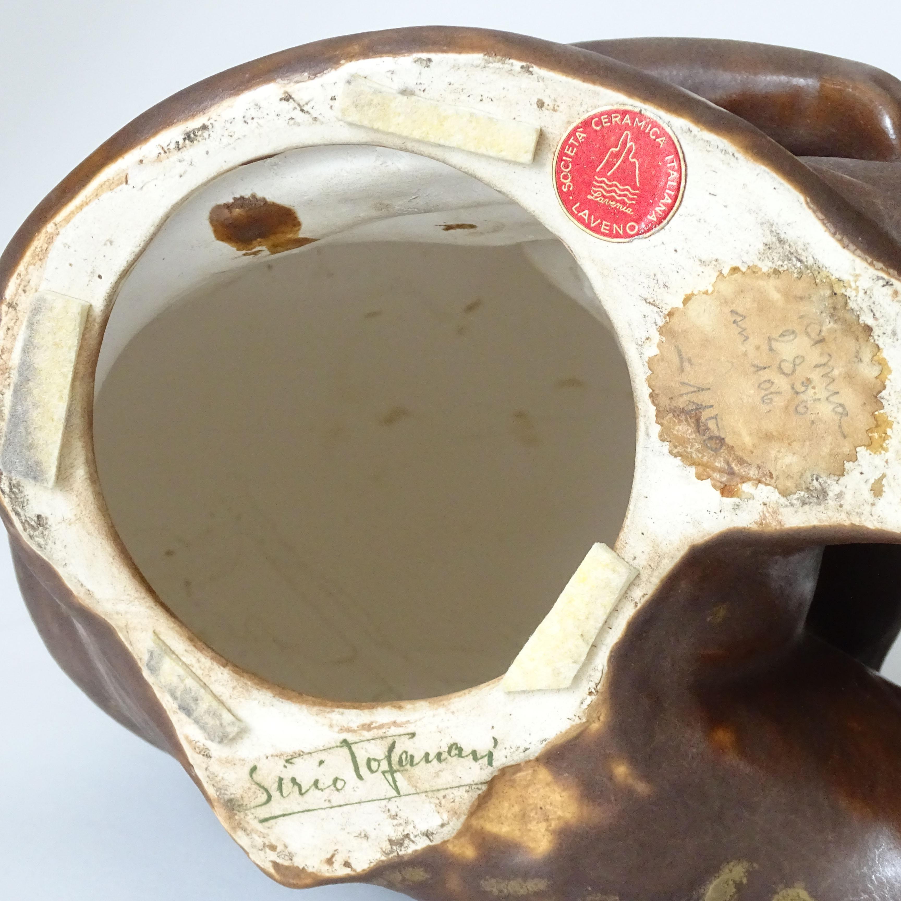 Sirio Tofanari Art Deco Ceramic Monkey for SCI Laveno, Italy 1930s For Sale 3