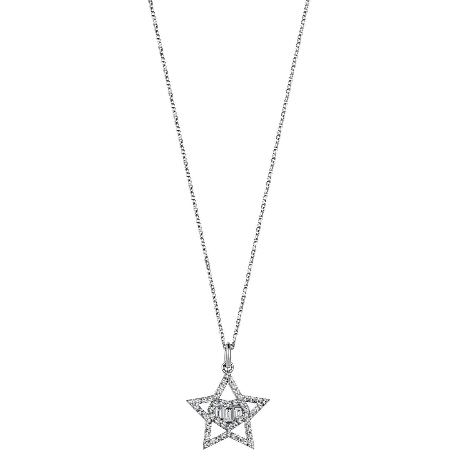 Sirius Charm Necklace Is Strung With Baguette Diamond-Encrusted Star Charms That Rest Along Its Lustrous 18-Karat White Gold Chain. Wear Yours To Add A Hint Of Sparkle To A Casual Daytime Look.

18K White Gold
Total Diamond Weight: 0.20 ct Baguette