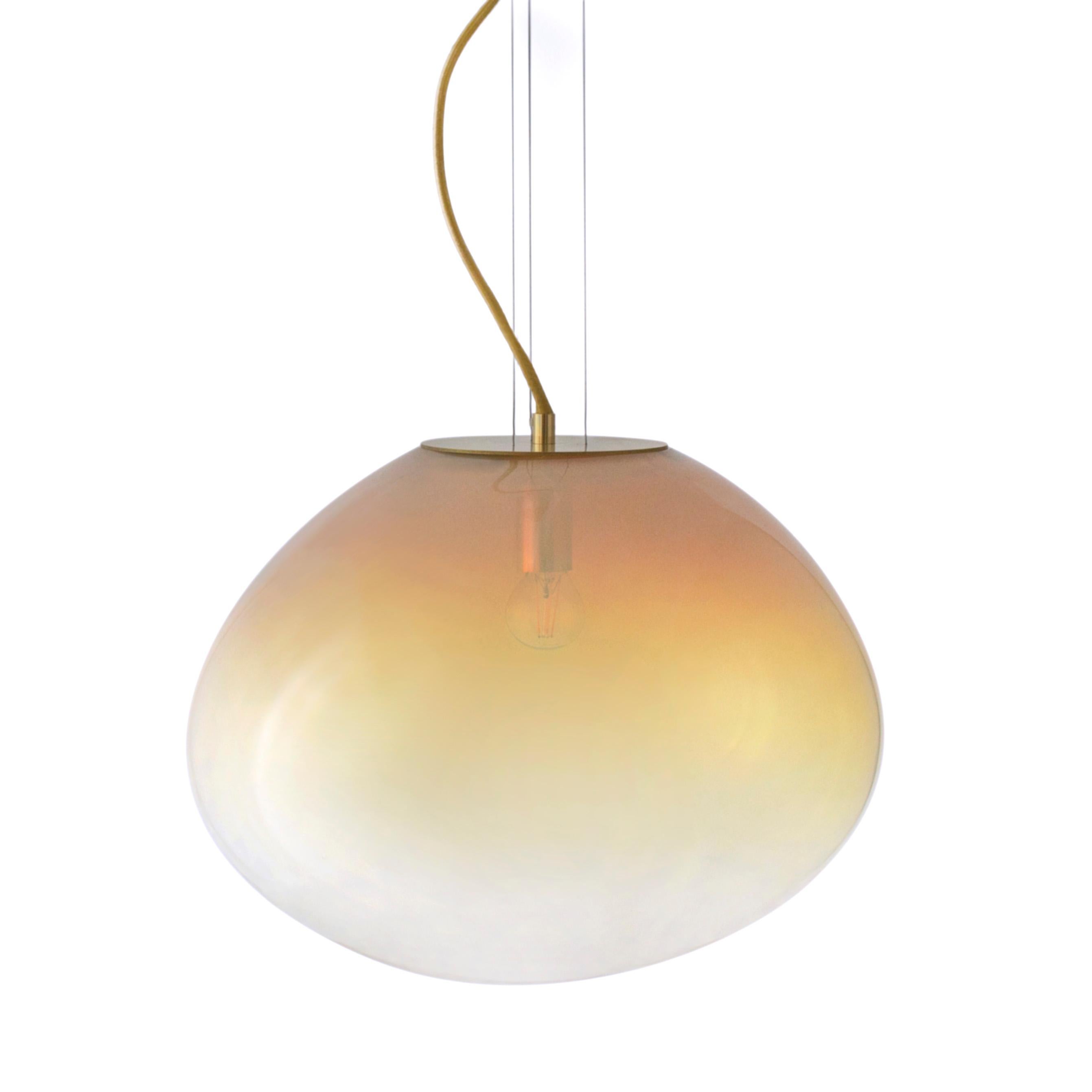 Sirius L Pendant by Eloa.
No UL listed 
Material: LED bulb, glass.
Dimensions: D 39 x W 40 x H 32 cm.
Also available in different colors and dimensions.

All our lamps can be wired according to each country. If sold to the USA it will be wired for