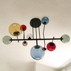 Sirius Multicolor Spheres Murano Glass Chandelier