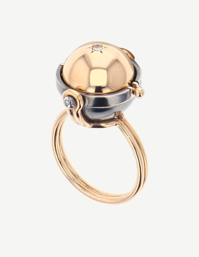 Ruby Diamonds Spehre Ring In 18k Yellow Gold By Elie Top For Sale At 1stdibs Elie Rubies Value